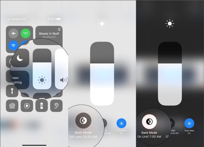 Long press or 3D Touch into the display options. 