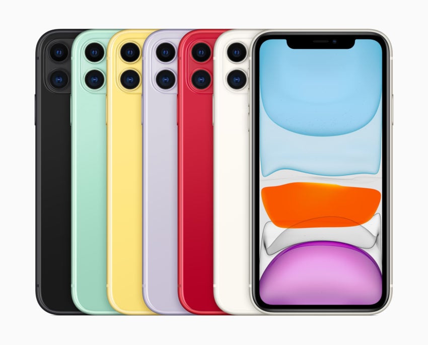What are the iPhone 11 color options?
