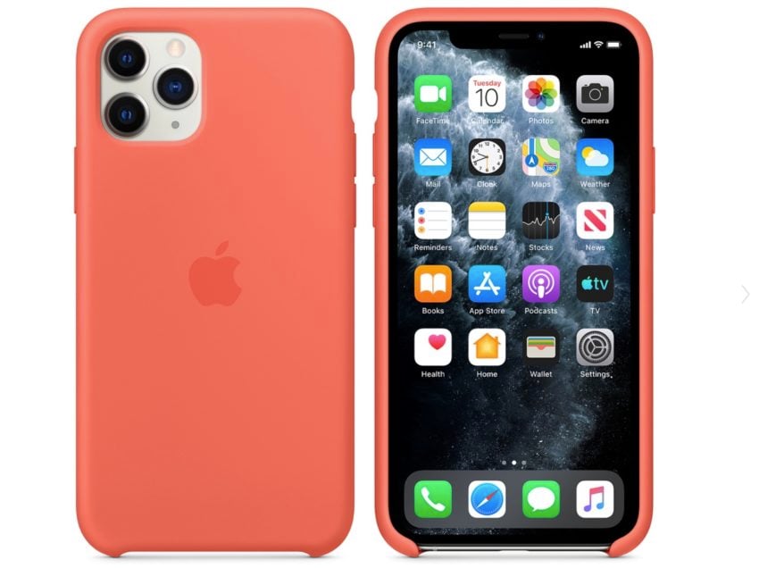 The silicone Apple iPhone 11 Pro case is a great option.