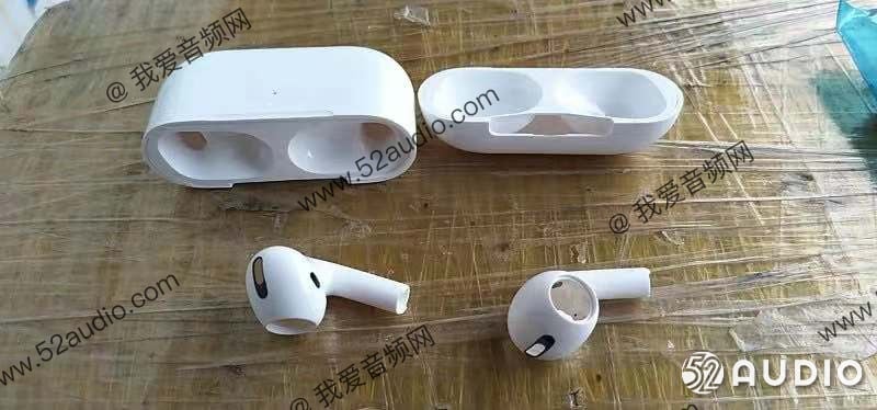 Leaked photo potentially showing AirPods 3, aka AirPods Pro.