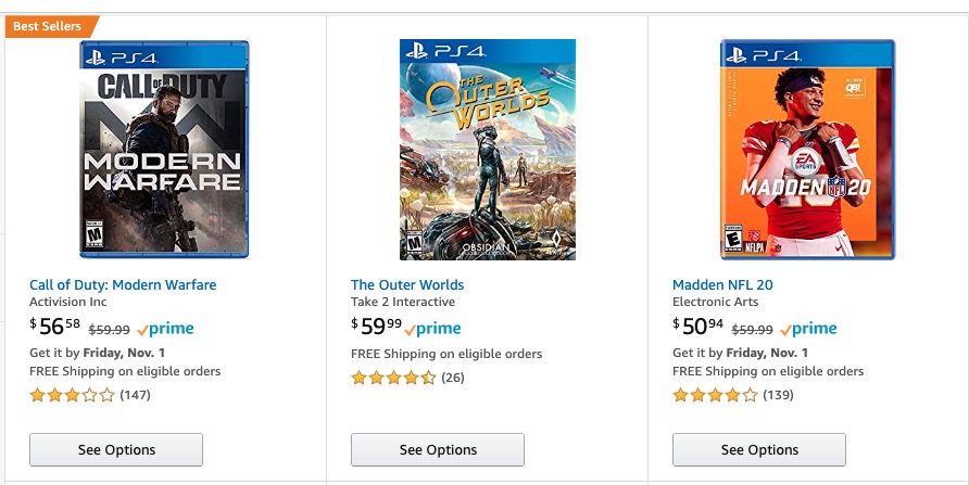Save with Buy Two Get One Free video game deals at Amazon.