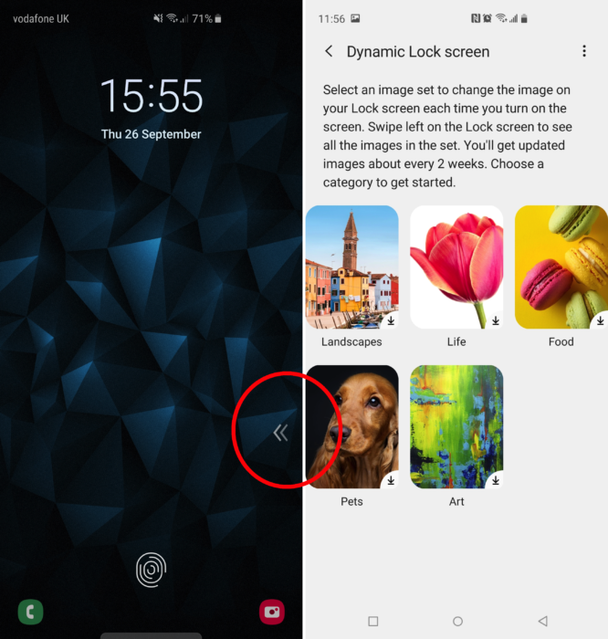 How to Disable the Galaxy S10 Dynamic Lockscreen Arrows