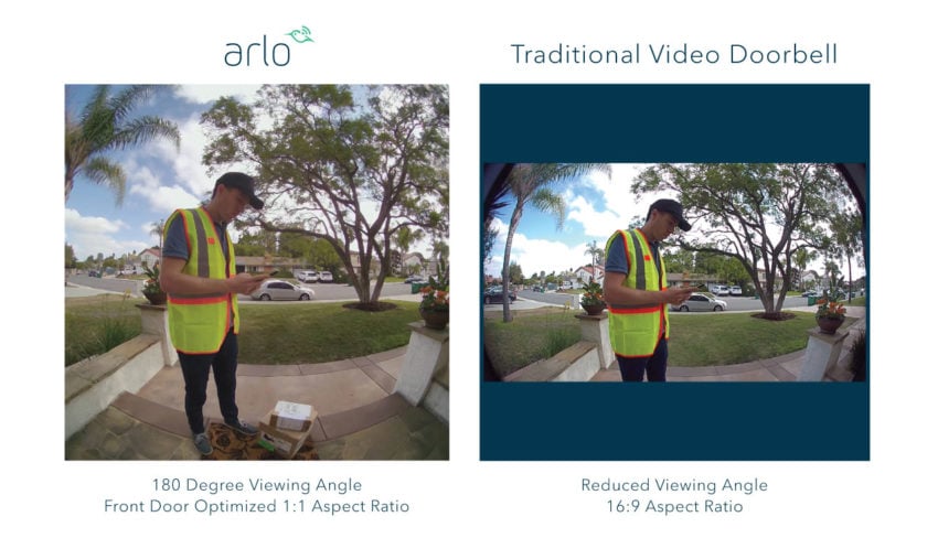 Arlo Video Doorbell view compared to the competition.