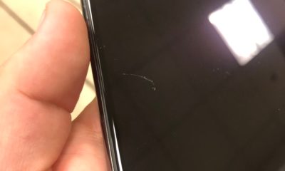 An iPhone 11 scratch shared by cperdue on the Apple Discussion Forums.