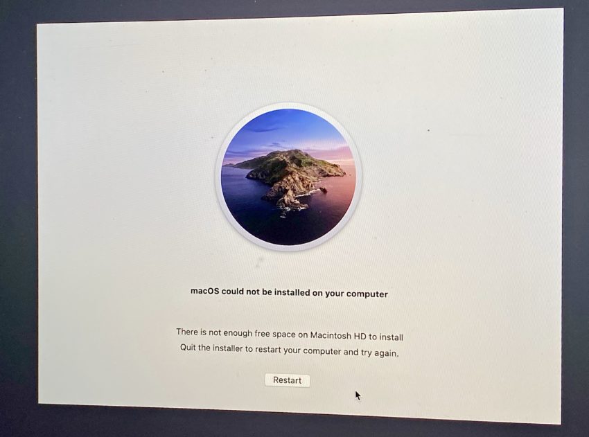 Fix macOS Catalina install problems. 