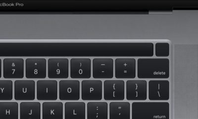 Render of the 16-inch MacBook Pro from macOS 10.15.1.
