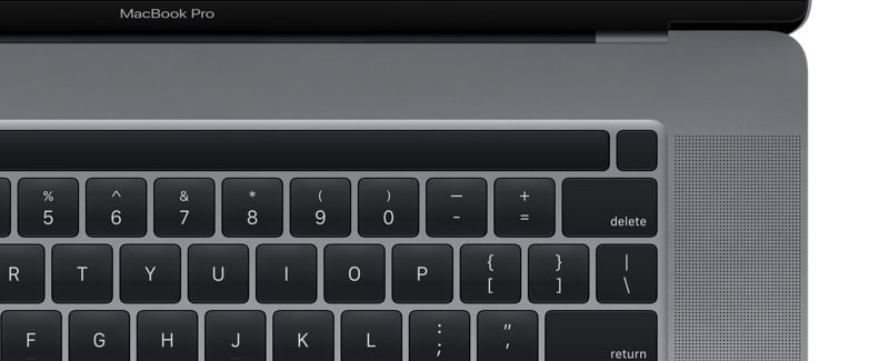 Render of the 16-inch MacBook Pro from macOS 10.15.1.