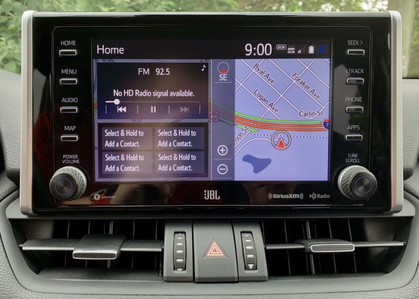 easy to see, responsive and it supports Apple CarPlay.