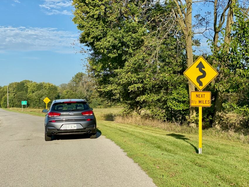 The 2019 Hyundai Elantra GT N Line is fun to drive on windy roads and practical in the city.