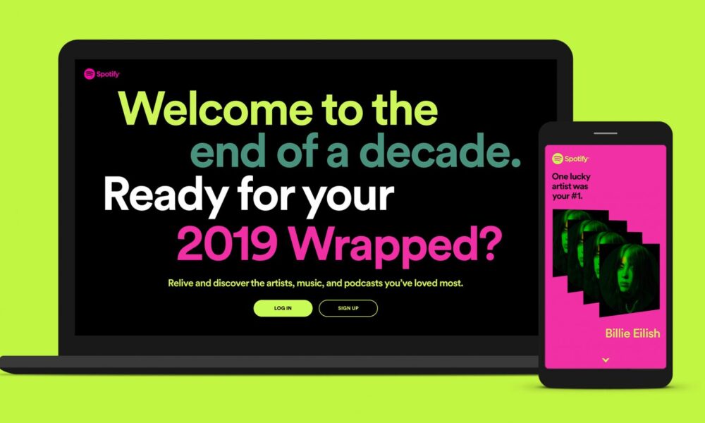 Get your Spotify Wrapped data for 2019.
