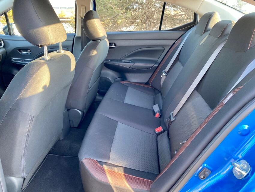 2020 Versa backseat.