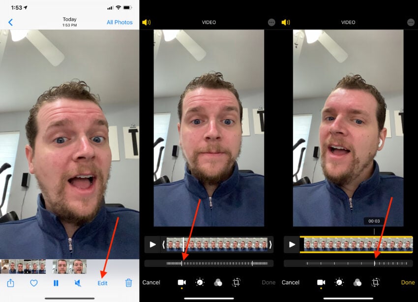 How to edit a slow motion selfie.