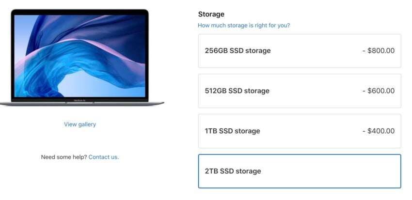 How much MacBook Air storage do you need?