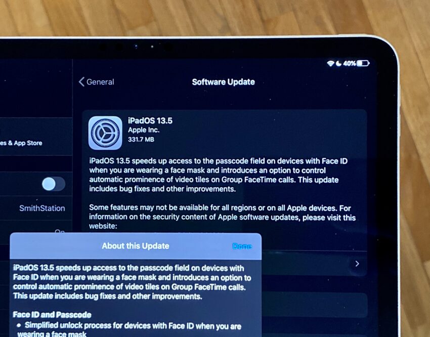 Install iPadOS 13.7 for COVID-19 Support