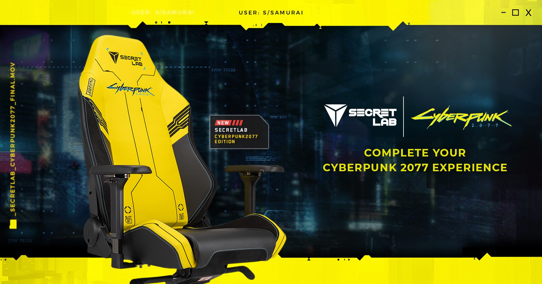 Cyberpunk 2077 x Secretlab Gaming Chair is Neon Fire