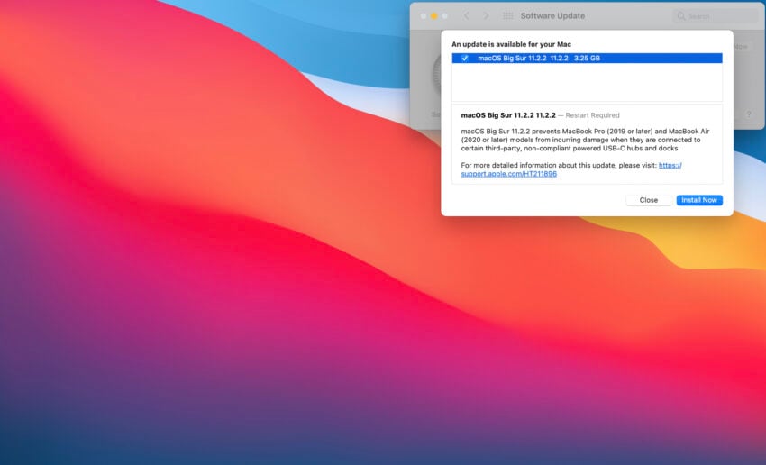 macos big sur 11.2.2