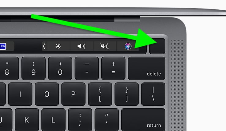 MacBook Reset Power Button on Keyboard