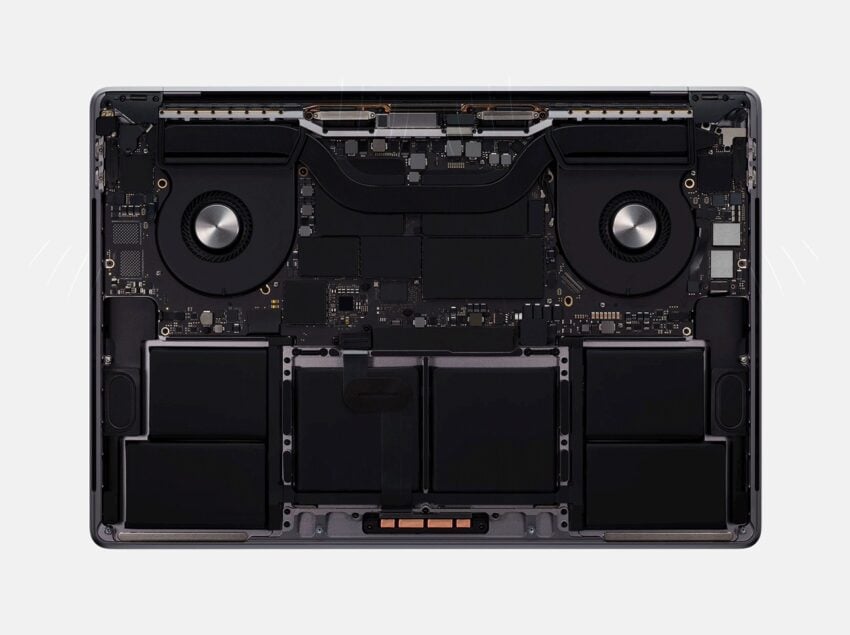 MacBook Pro inside battery