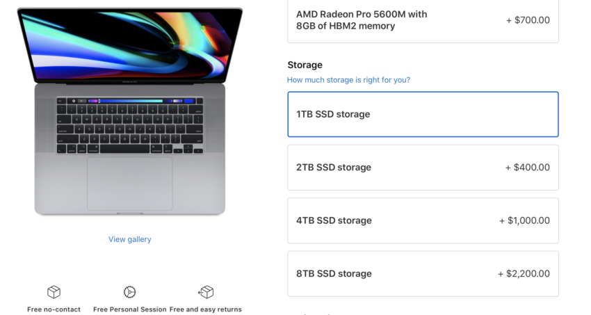 new macbook pro release date storage options