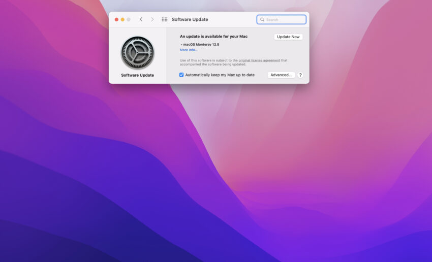 Install macOS Monterey 12.5 for Better Security