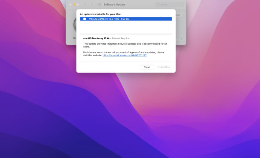 Install macOS Monterey 12.6 for Better Security
