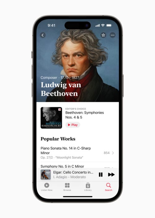Apple Music Classical Search