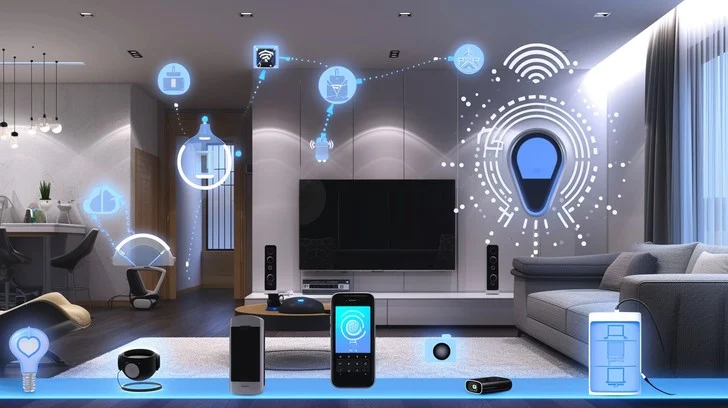 Smart home devices including smart speaker and smartphone