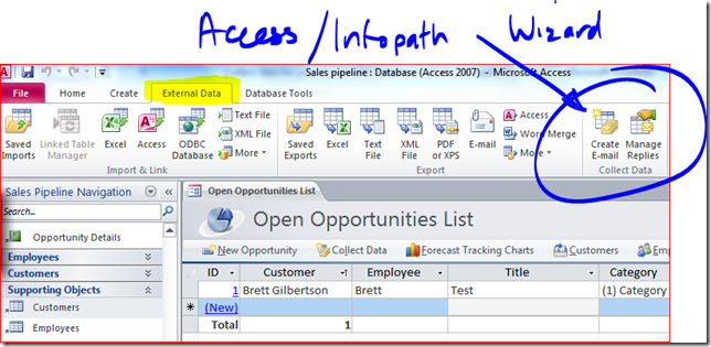 Getting Started with digital forms - Infopath and Access 2010