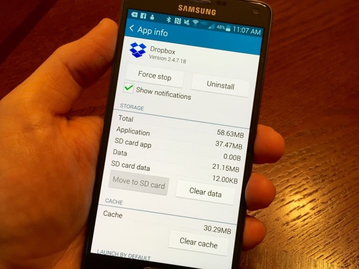Quickly reclaim space on Android faster than on iPhone.