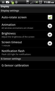 Android Screen Options Android Screen Options