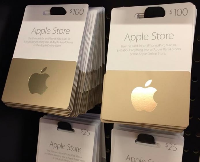 Apple Store gift cards