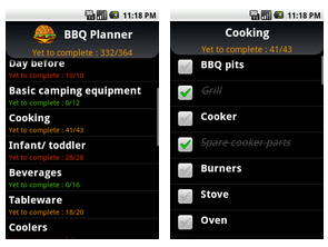 BBQ Planner - Android BBQ Apps