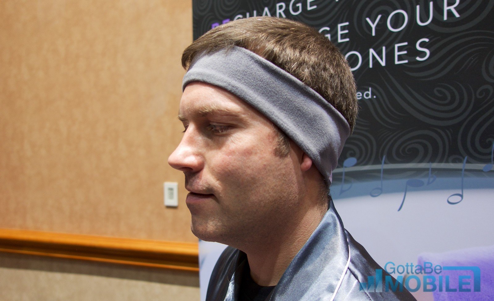 New Bluetooth headphones for sleeping with wireless charging.