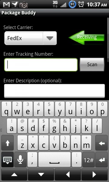 How to track UPS packages on Android