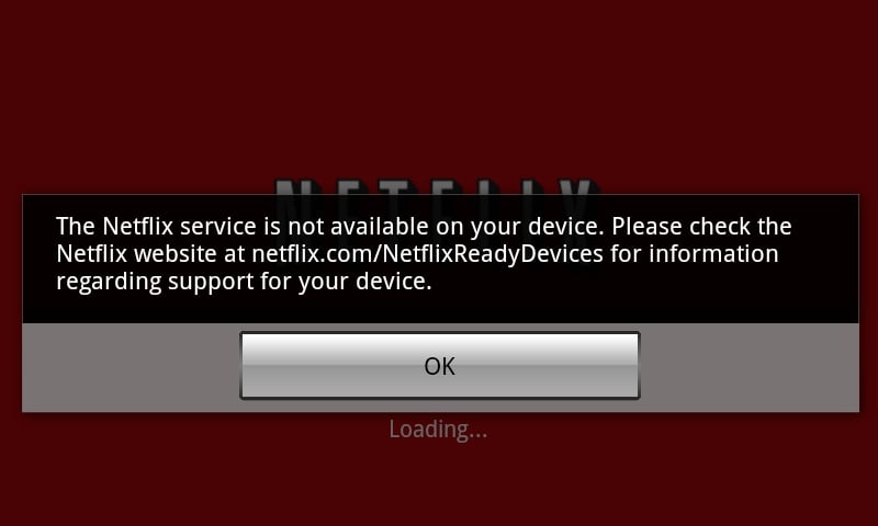 Netflix on the HTC ThnderBolt