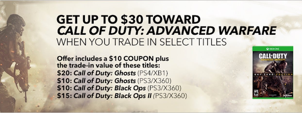 Save big with this Call of Duty: Advanced Warfare deal.