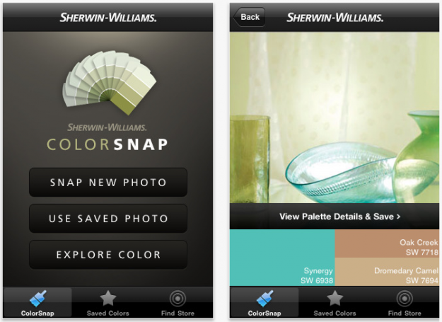Sherwinn Williams Colorsnap iphone app