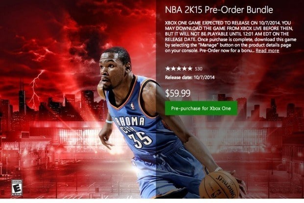 Here's when you can play the digital NBA 2K15 release.