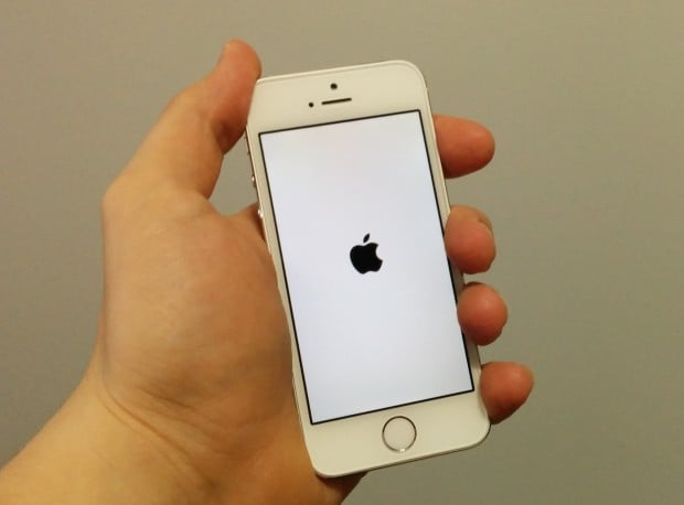 You'll see this screen when you fix a frozen iPhone.
