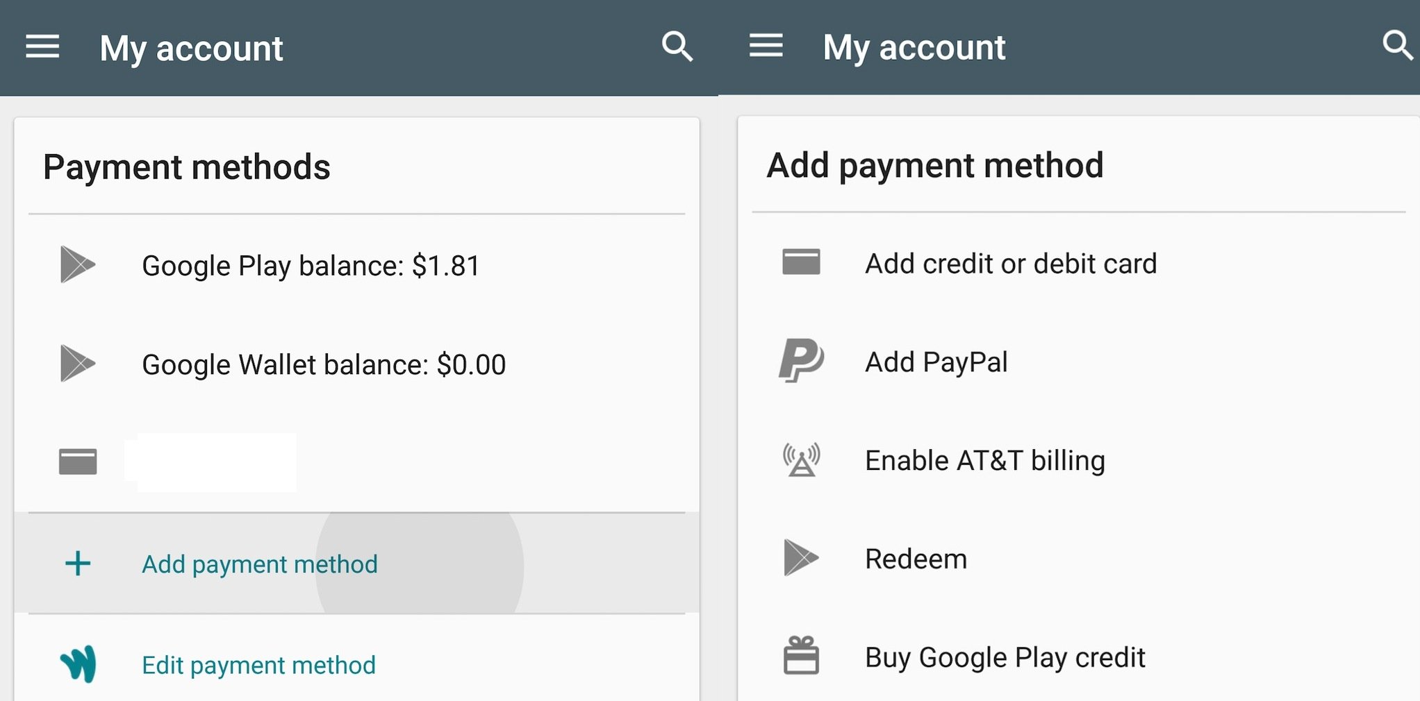 How to Add or Edit a Credit Card on the Google Play Store - Does Google Play Store Require A Credit Card
