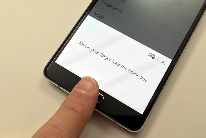 Set the Note 4 up to unlock with your fingerprint.