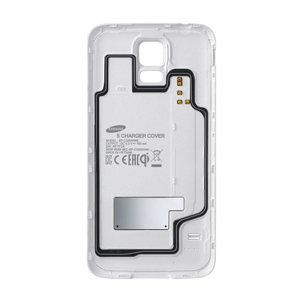 Quickly charge up with the Galaxy S5 wireless charging back.