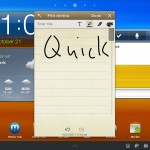 Samsung Galaxy Tab 8.9 TouchWiz - Mini App Pen Memo
