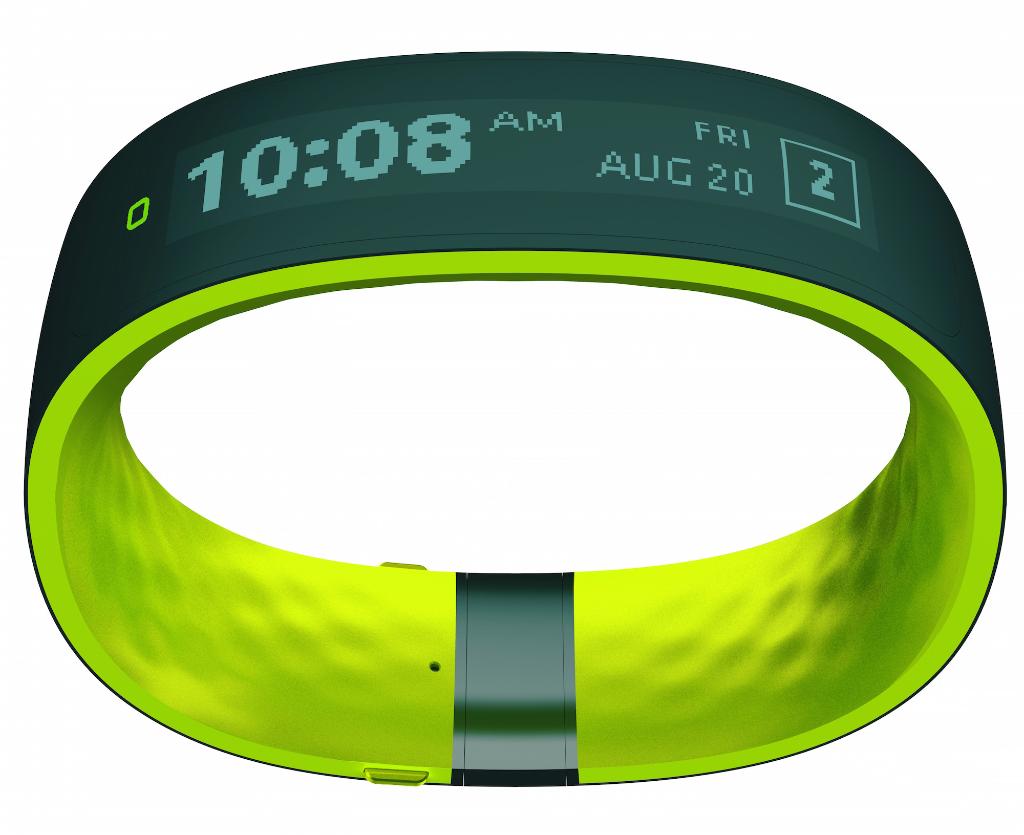This is the HTC Grip, a smart fitness band with GPS and an Under Armor app connection.