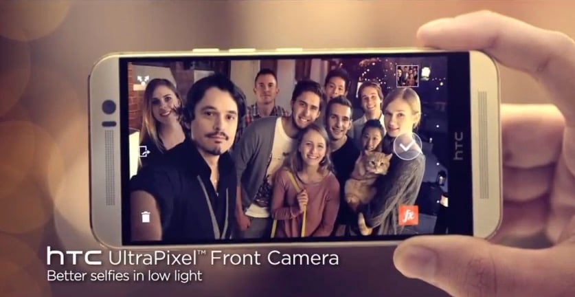 An HTC One M9 selfie with more light and detail in the photo.