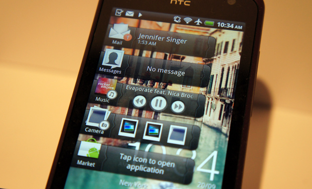 HTC Rhyme app drawers Home widget