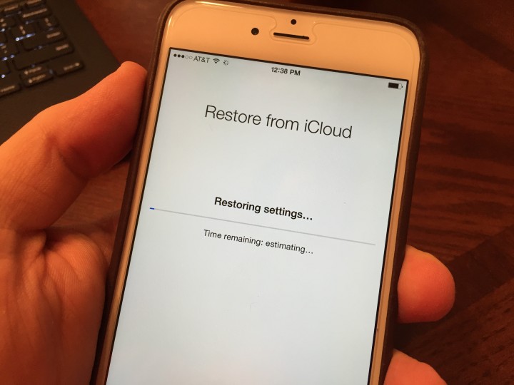 Wait for Apple to verify the restore.