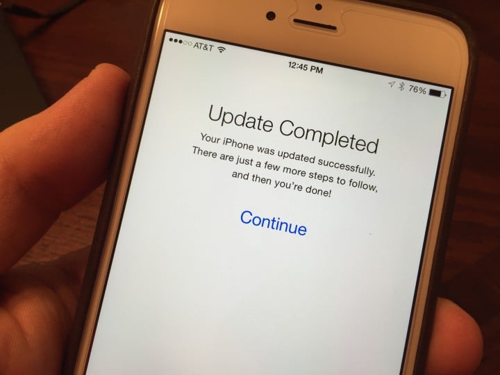 After this screen you can use the iPhone, but you will need to wait for apps to restore.