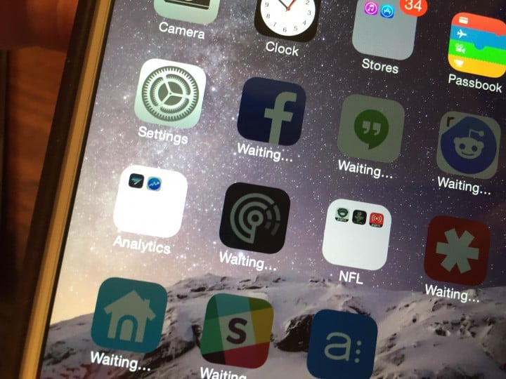 Wait for the iPhone to restore the iPhone from iCloud backup.