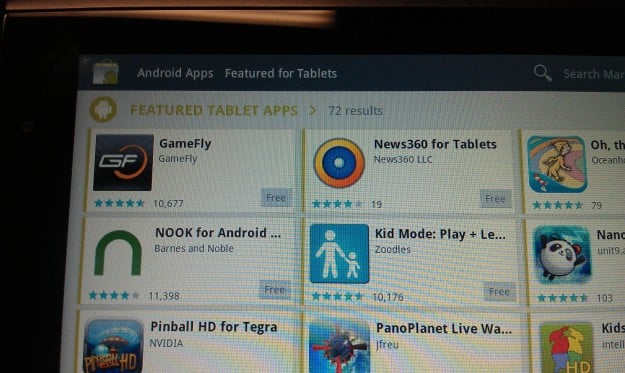 tablet apps in market